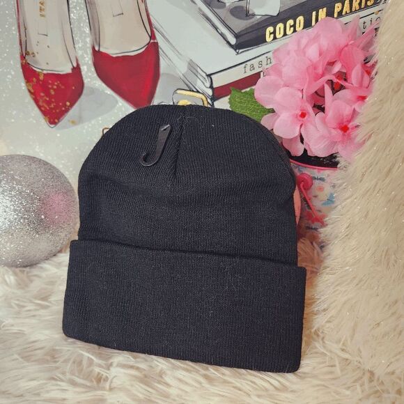 KENSIE Crown Rhinestone Embellished Knit Beanie NWT - Picture 3 of 4